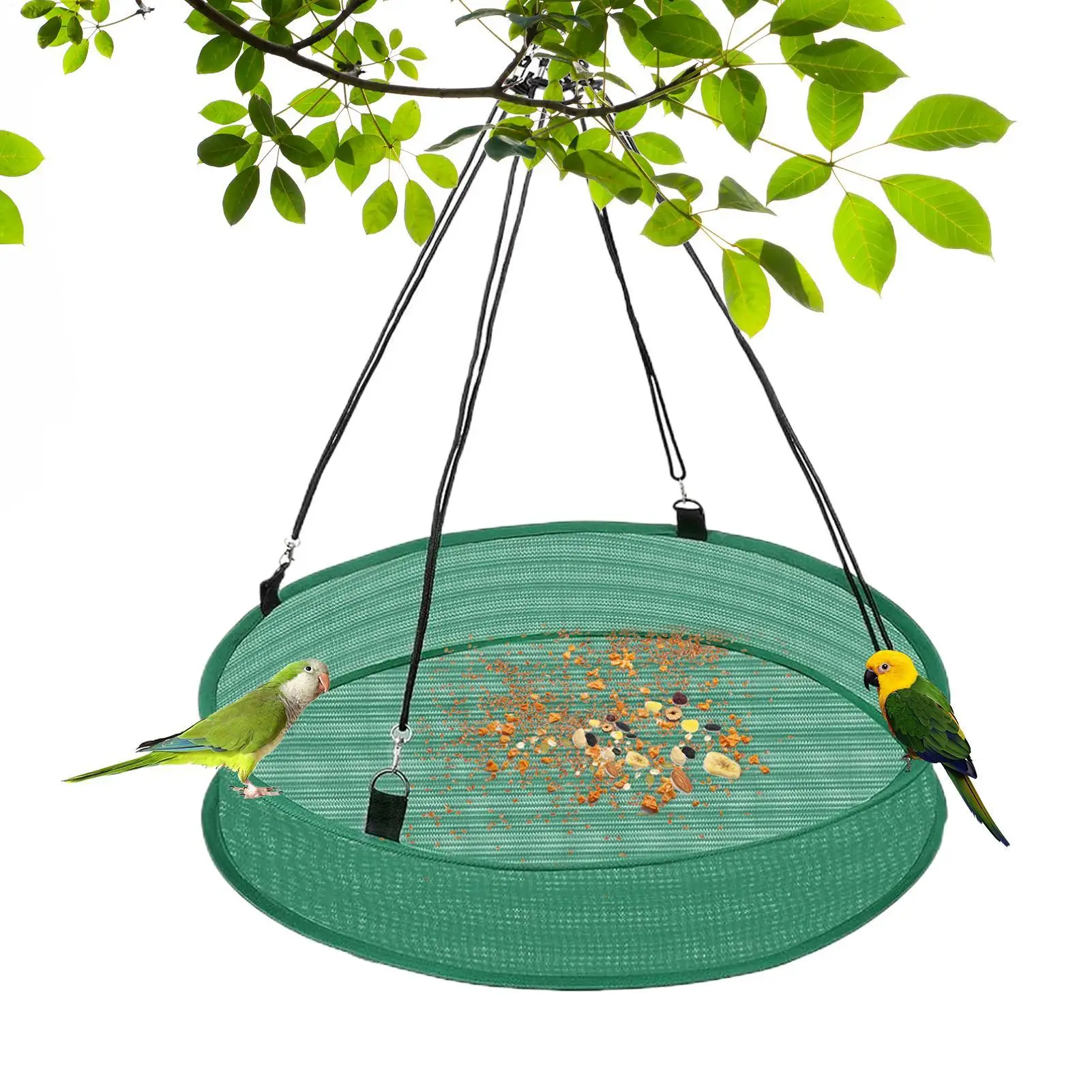 Bird Feeder Tray Humming Bird Feeder Tray Weatherproof Feeding Device Heavy Duty Catcher Tray for Balcony Backyard Garden Yard
