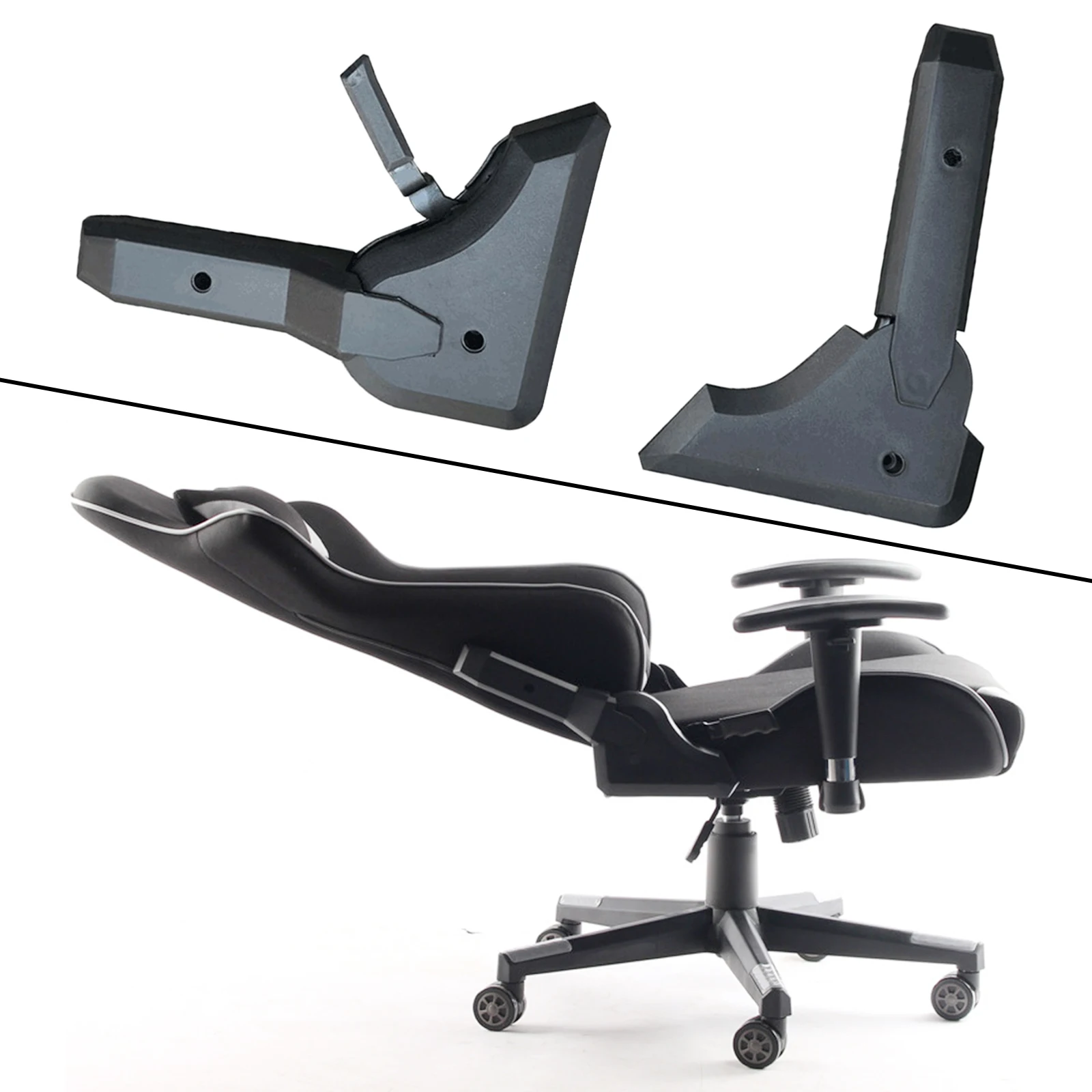 2pcs Multi Angle Adjuster Adjustable Mounting Practical Replacement for Office Chair Gaming Seat Accessory Spare Parts