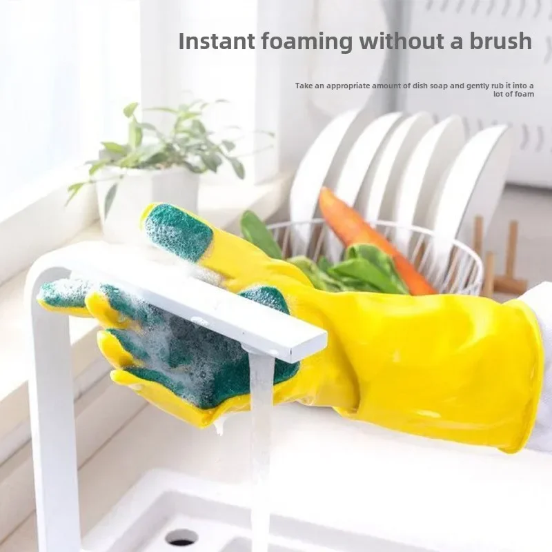 Right hand gloves dishwashing cleaning cloth kitchen gloves house cleaning tools dish washing