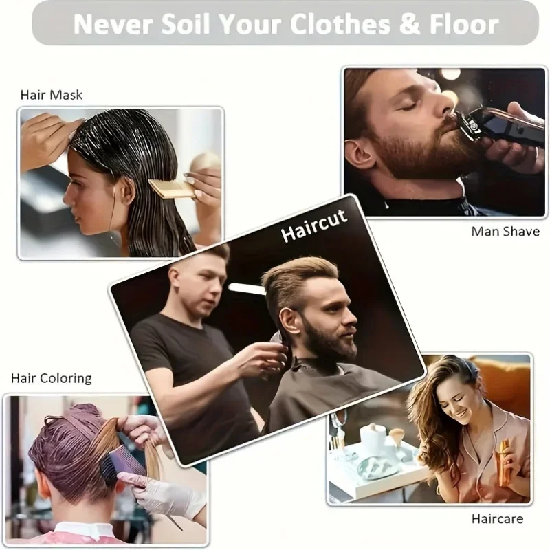 Haircut cape Professional Salon-Quality Haircut Cape Non-Stick Waterproof Adjustable Neck Duster for Stylists and Barbers