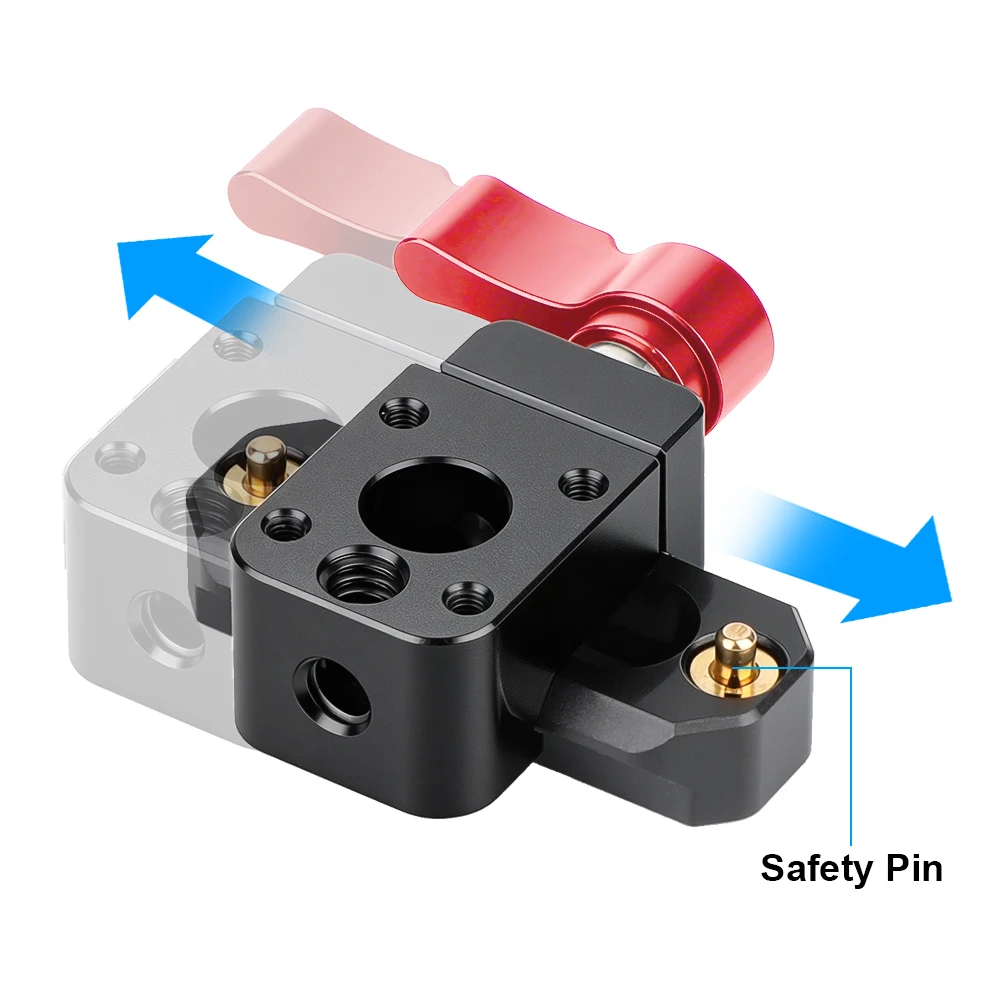 Standard Swat Rail Clamp & NATO Safety Release Safety Rail (5cm ) With M3, M6 &
