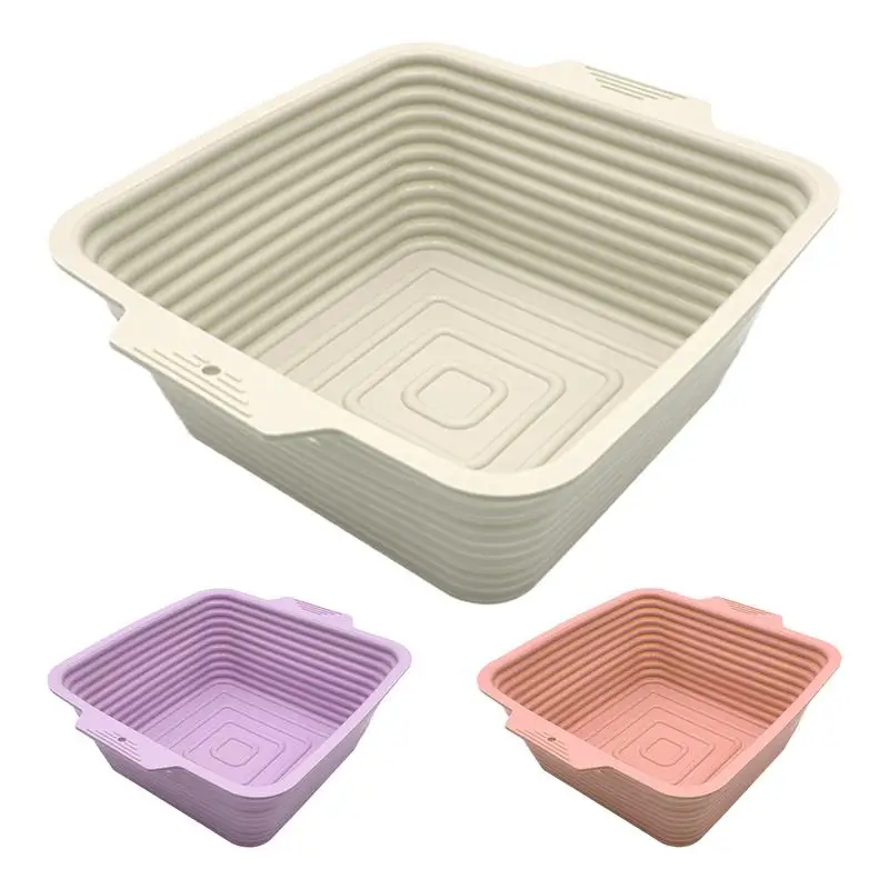 

Dough Proofing Bowl Bread Proofing Heat Resistant Silicone Bowl Oven Microwave Safe Bakers Bread Making Bowl For kitchen Bakery