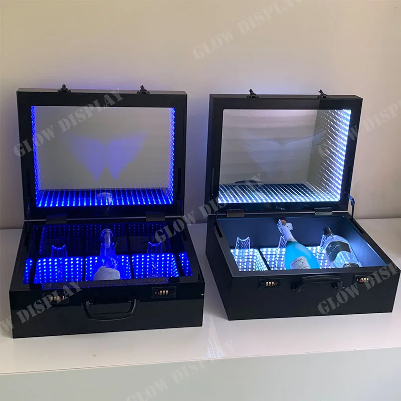 Champagne Bottle Display Racks LED Cabinet LED Case