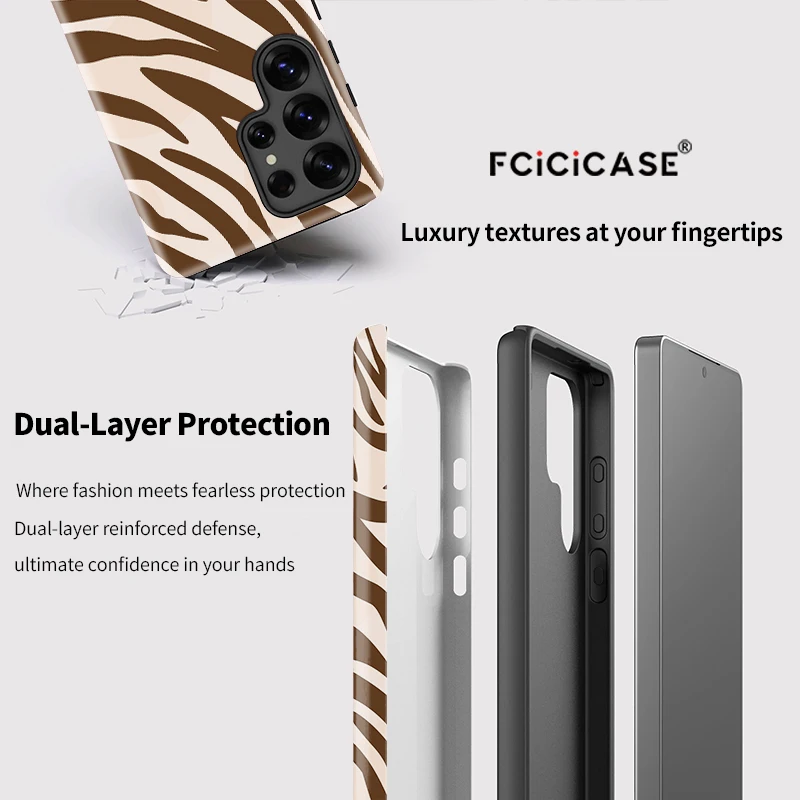 Luxury Leopard Pattern Shockproof Phone Case by Fcicicase