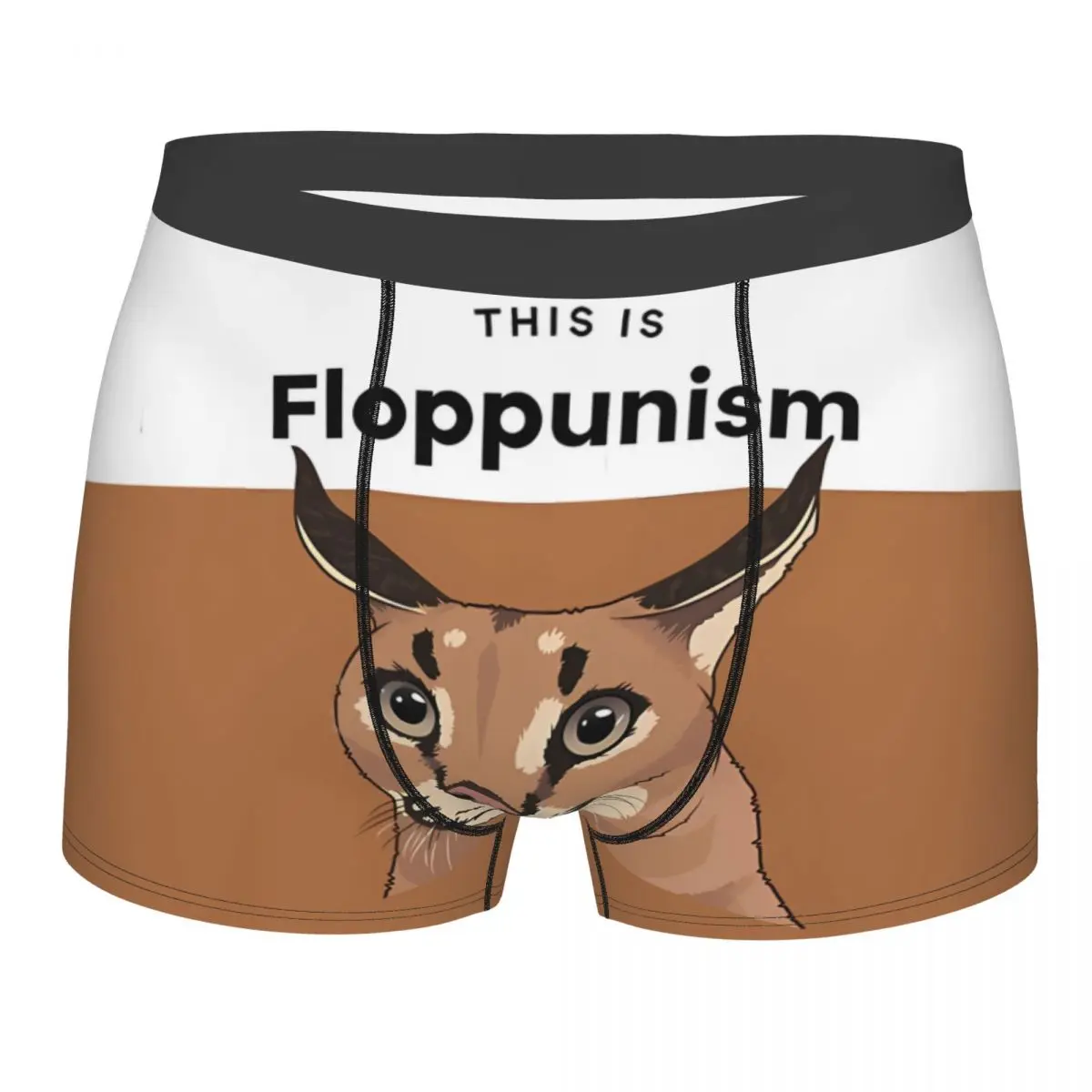 

Floppunism Man's Boxer Briefs Underwear Big Floppa Anime Highly Breathable High Quality Sexy Shorts Gift Idea