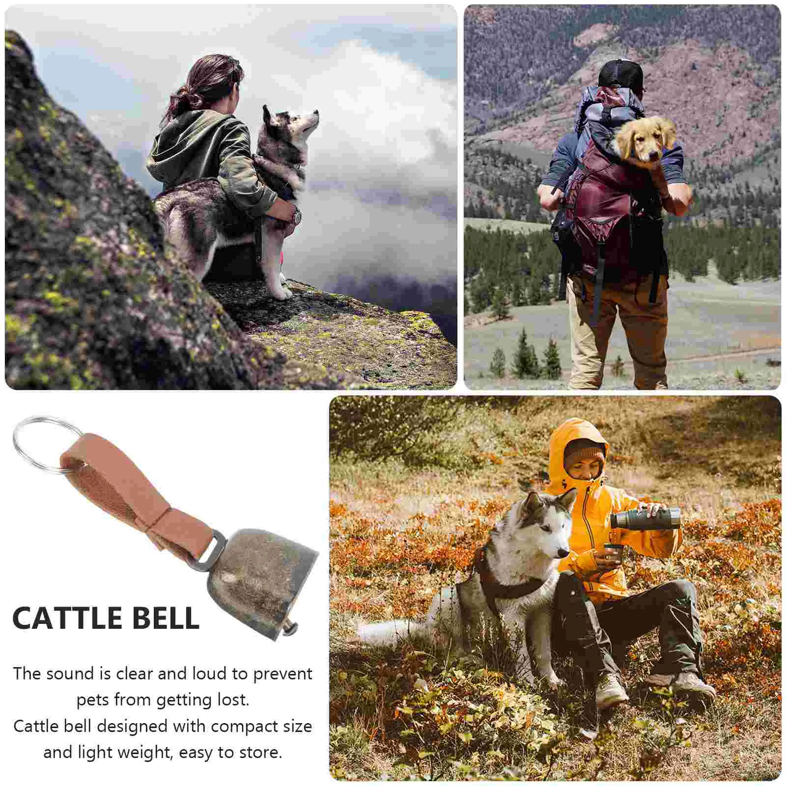 Bell Pet Collar Bells Cattle Anti Pendant Sheep Cow Dog Horse Cowbell Lost Country Cat Grazing Goat Hanging Hiking Puppy Animal