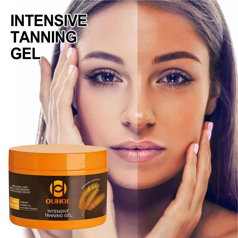 150g Intensive Tanning Gel Tanning Cream Sun Tanner Oil Self Solarium Cream Body Face Bronzer Self Tanners Lotion Cream