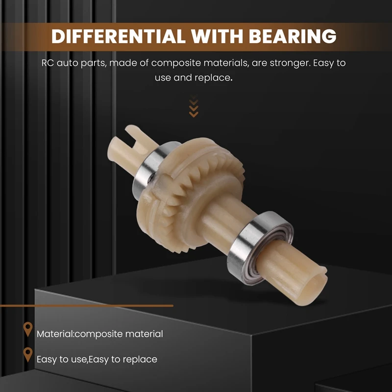2 PCS Differential With Bearing K989-26 For Wltoys 284131 K979 K989 K999 P929 P939 1/28 RC Car Spare Parts Accessories