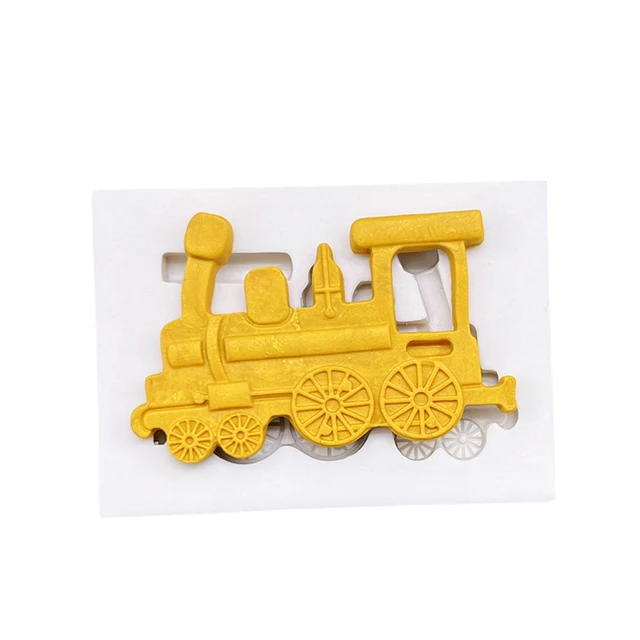 Vintage Mozdonyos Vasúti Motor Szilikon Cukrász Penész Gyanta Szerszámok Cupcake Sütő Fondant Sütemény Díszítő - Image 4