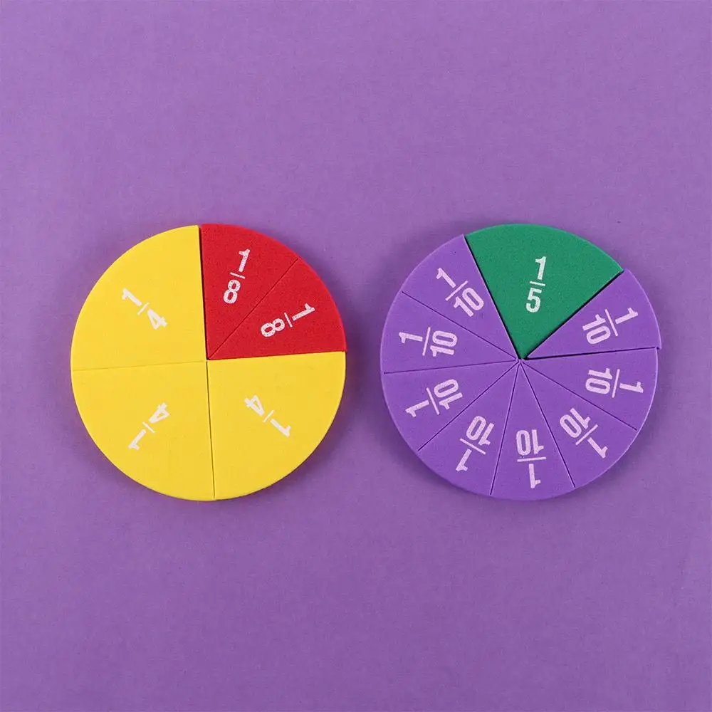 

Math Toy Round Shaped Fraction Educational Montessori Educational Fraction Instrument Demonstrator Math Teaching Toy