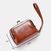 New Women's Wallet Wrist Strap Short Retro Style Coin Change Storage Bag Girls Portable Mini Card Holders Zipper Money Clip C03 6