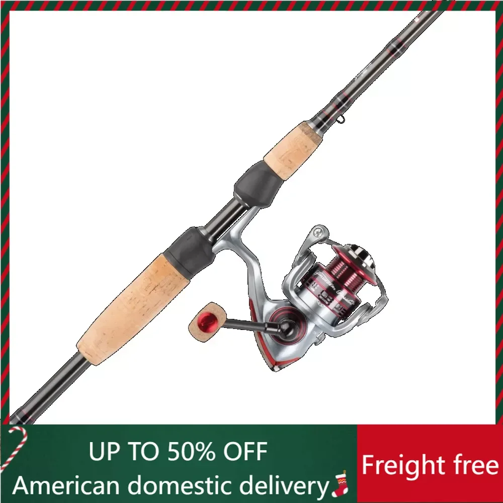 

6’6” Carbon Spinning Fishing Rod and Reel Spinning Combo Freight Free Fishing Tackle Professional Goods Freshwater Sea Set