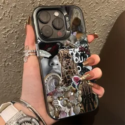 Leopard Lip Print Laser IMD Phone Case Cover - Galaxy S23+ (2)