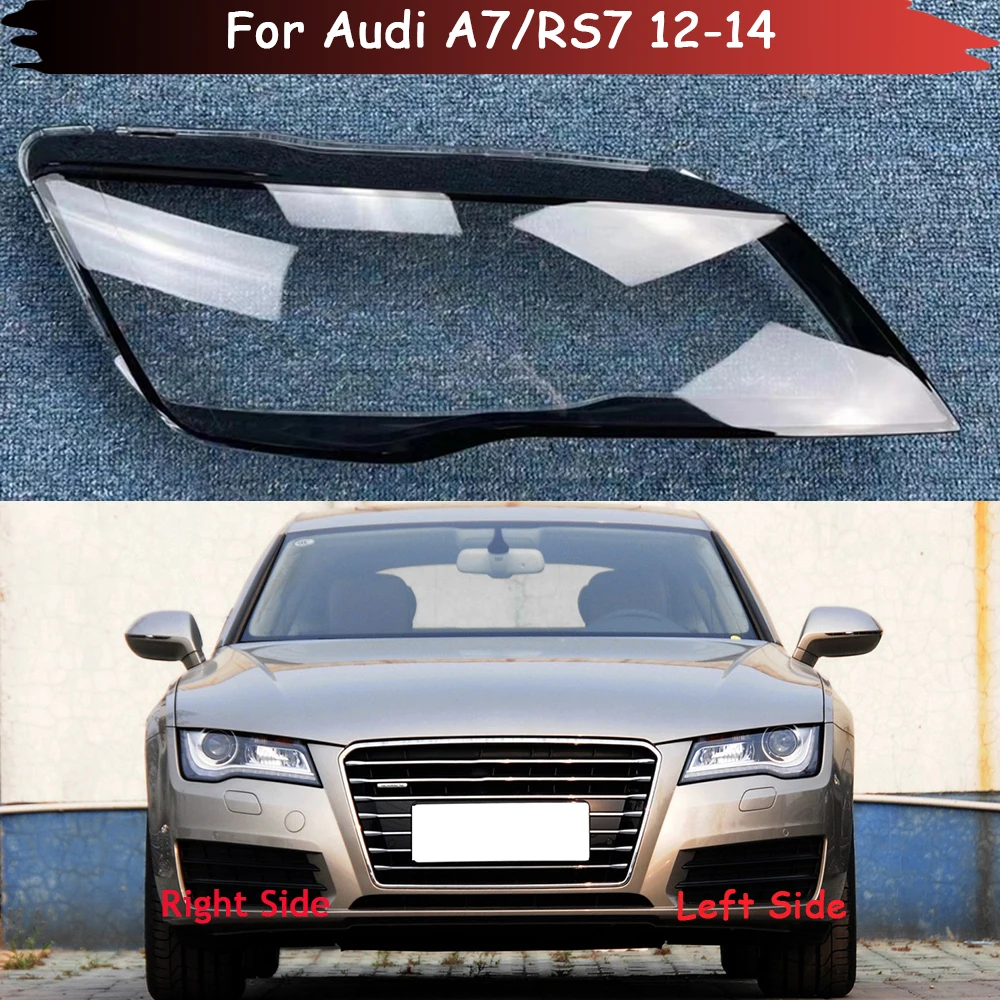 

Car Lens Glass Light Lamp Caps Headlamp Shell Transparent Lampshade Lampcover Headlight Cover For Audi A7 RS7 2012 2013 2014