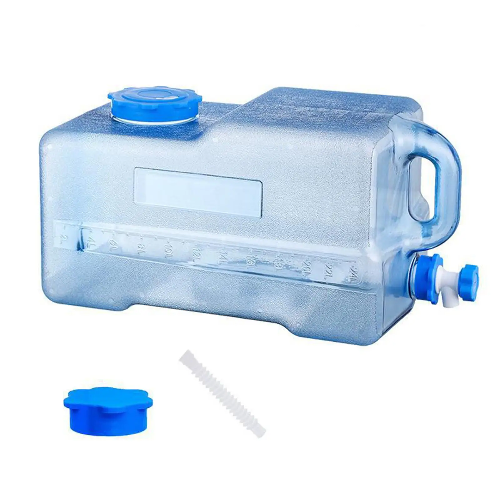 

Camping Water Container 24L Portable Large Capacity Water Carrier with Screw Lid for Fishing Driving BBQ Handwashing Backpacking