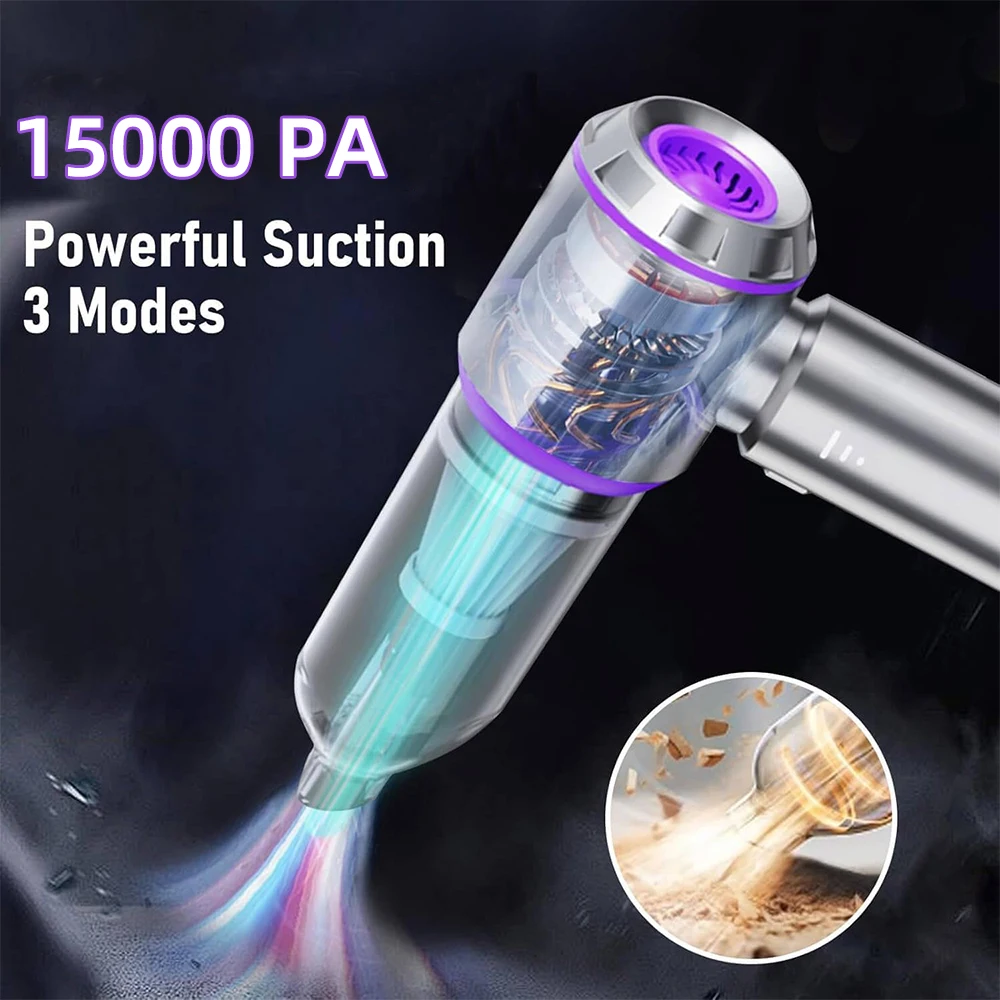 Car Vacuum Cleaner Portable Handheld Wireless Air Duster High Power Brushless Motor Cleaning Machine Auto Blower Home Appliance