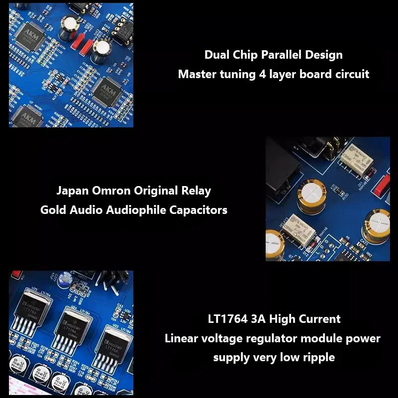 Signature Audio Decoder Dual AK4499EX DAC QCC3084 Bluetooth 5.4