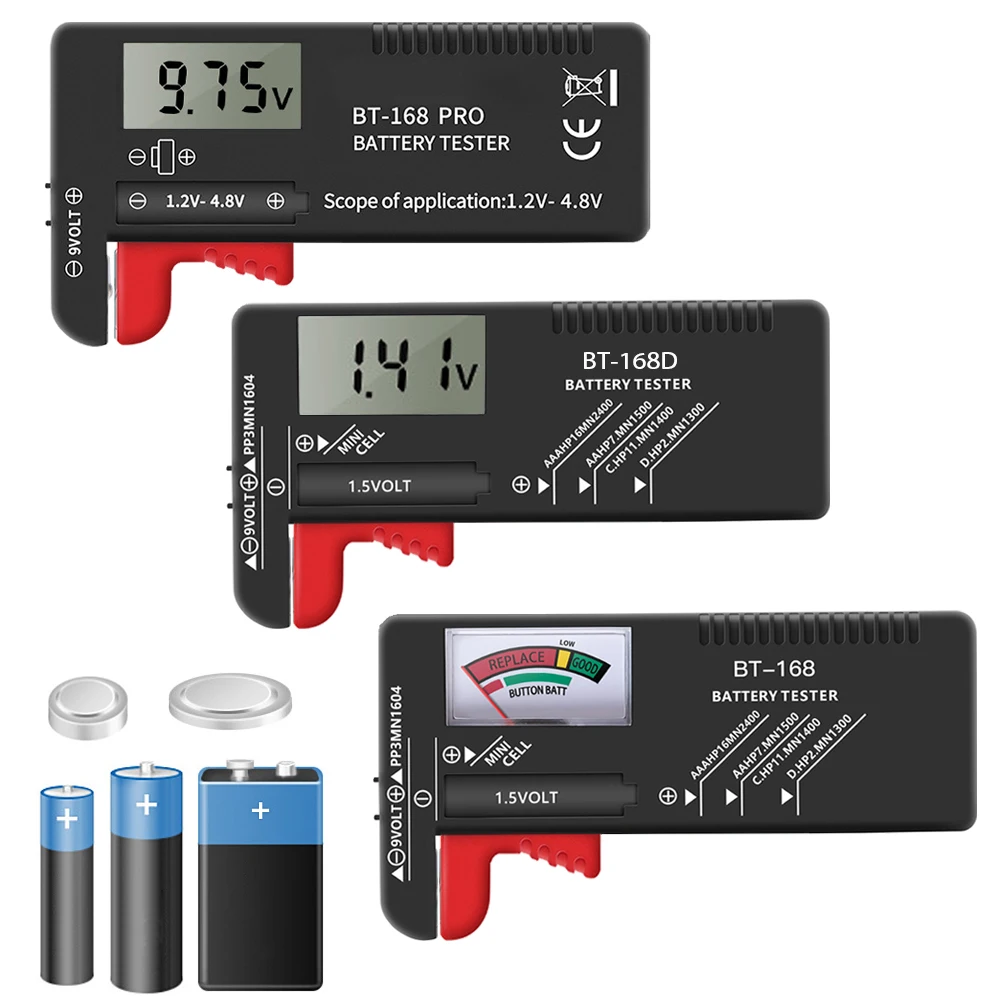 Battery Tester AA AAA 18650 Lithium Battery Level