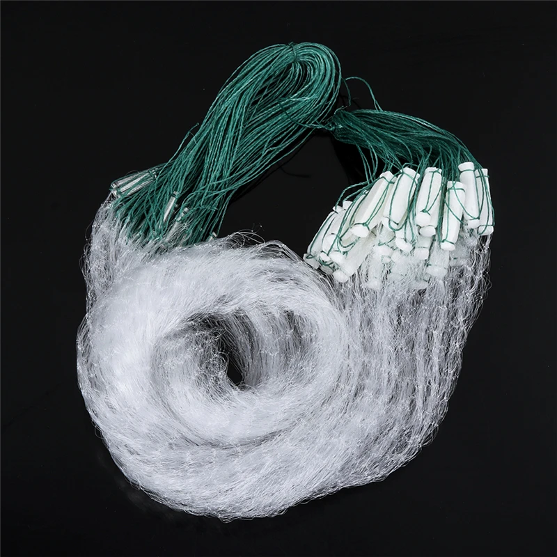 Monofilament Fishing Net Single Layer Fish Gillnet with Float Trap 8M/20M