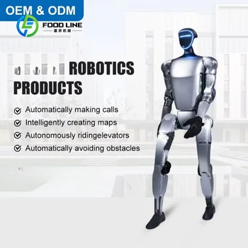Robot Umanoide Personalizzato Versatile con Evitamento Ostacoli per Navigazione Interna e Assistenza in Spazi Pubblici