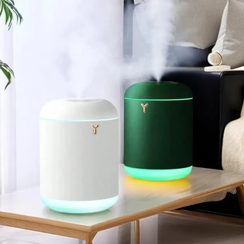 Large Capacity 1000ml Home Desktop Air Humidifier USB Mist Maker Fogger with Colors LED Light Heavry Fog Small Table Humidifier 1