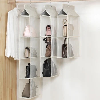 Armadio guardaroba Borsa portaoggetti trasparente Borsa da appendere Organizzatore Borsa per scarpe varia con custodia appendiabiti Custodia trasparente 1