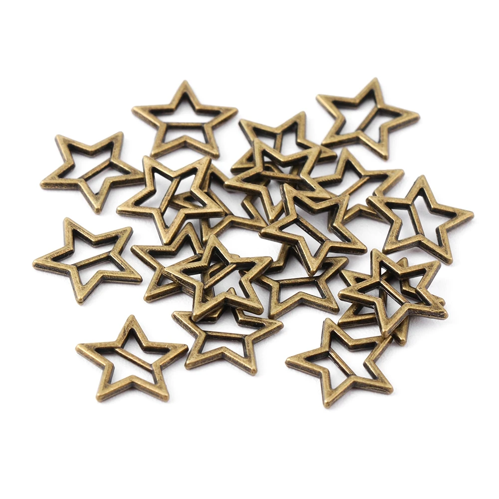 20pcs Newest 3.5mm Mini Ultra-small Star Tri-glide Belt Buckle Doll Bags Buckles Diy Doll Buttons Shoes Accessories