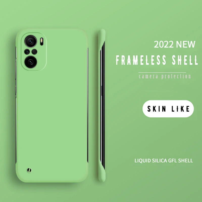 Einfache schlanke dünne Matte Handyhülle für XIAOMI Mi 12 11 Ultra 11T 9 9T 10 10S 10T Lite Pro Bumper Poco F3 Rimless Co_voghion.com