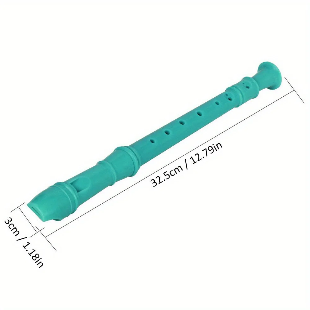Soprano Recorder G Key Instrument Beginners 8 Hole Flute Cleaning Rod ABS Music Flute Resin Musical Instrument