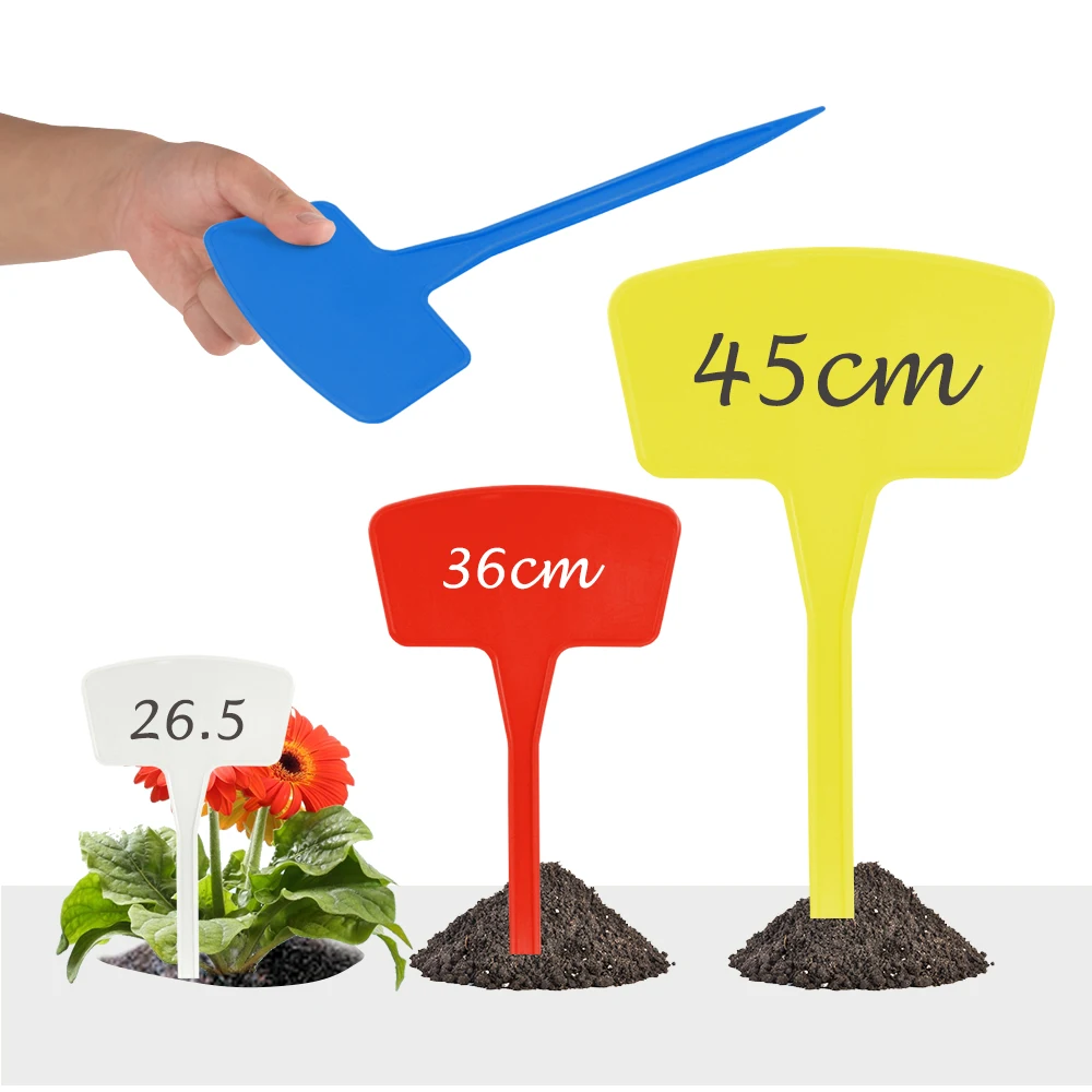 4-48PCS 26.5CM 36CM 45CM Tall Thick Outdoor Large Plastic Plant Tags Garden Greenhouse Landscaping Labels Shrub Flowers Markers