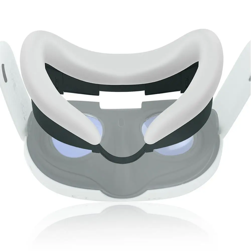 

Аксессуары для Meta/Oculus Quest 3, подходит для Metaquest 3, силиконовая маска от пота + Силиконовая Защитная передняя крышка + Защитная линза