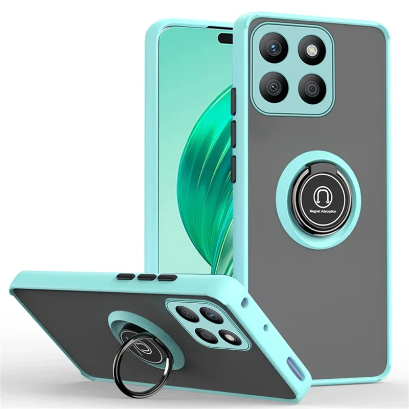 Armor Matte Shockproof Case with Ring Holder Stand and Magnetic Features