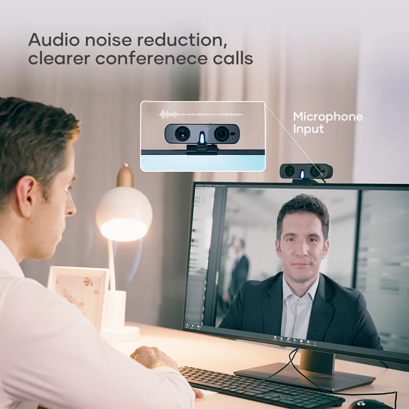 ROCWARE RC08 ALL-In-One USB Stream Webcam Mini camera for PC computer laptop with microphone Can be used for video conference