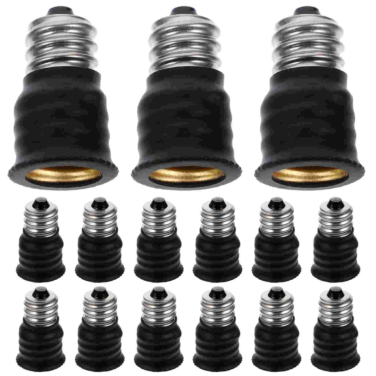 

15 Pcs E12 Conversion Lamp Head Light Bulb Base Adapter Socket Replacement Sensor