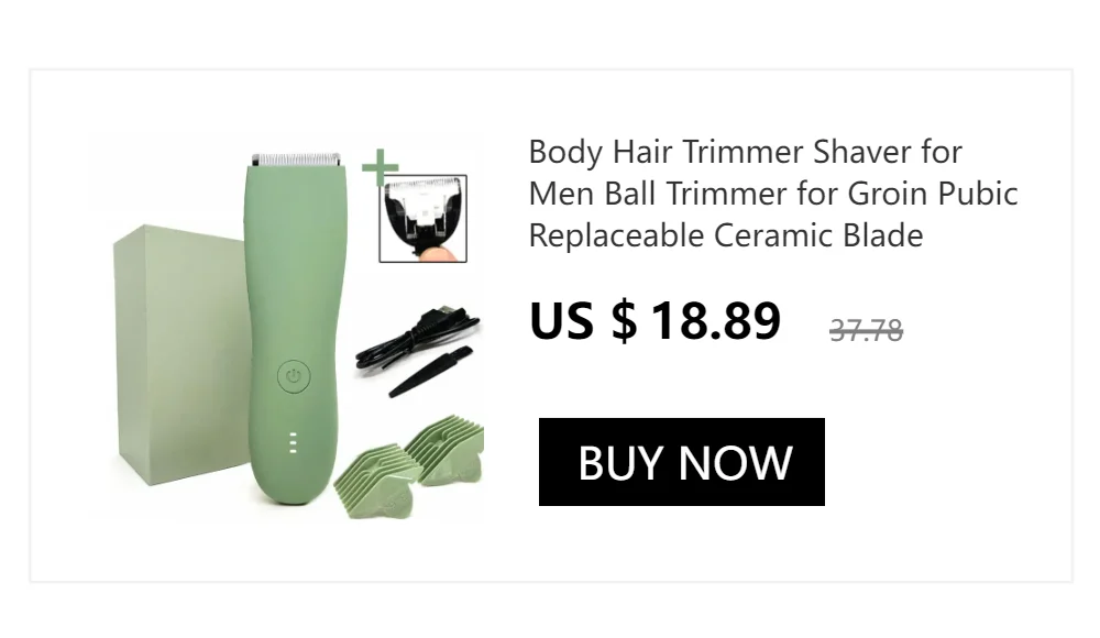 Hair Cutting Machine Professional Beard Trimmer Electric Shaver for Adult Body Hair Shaving IPX7 WaterProof Safety Razor Clipper