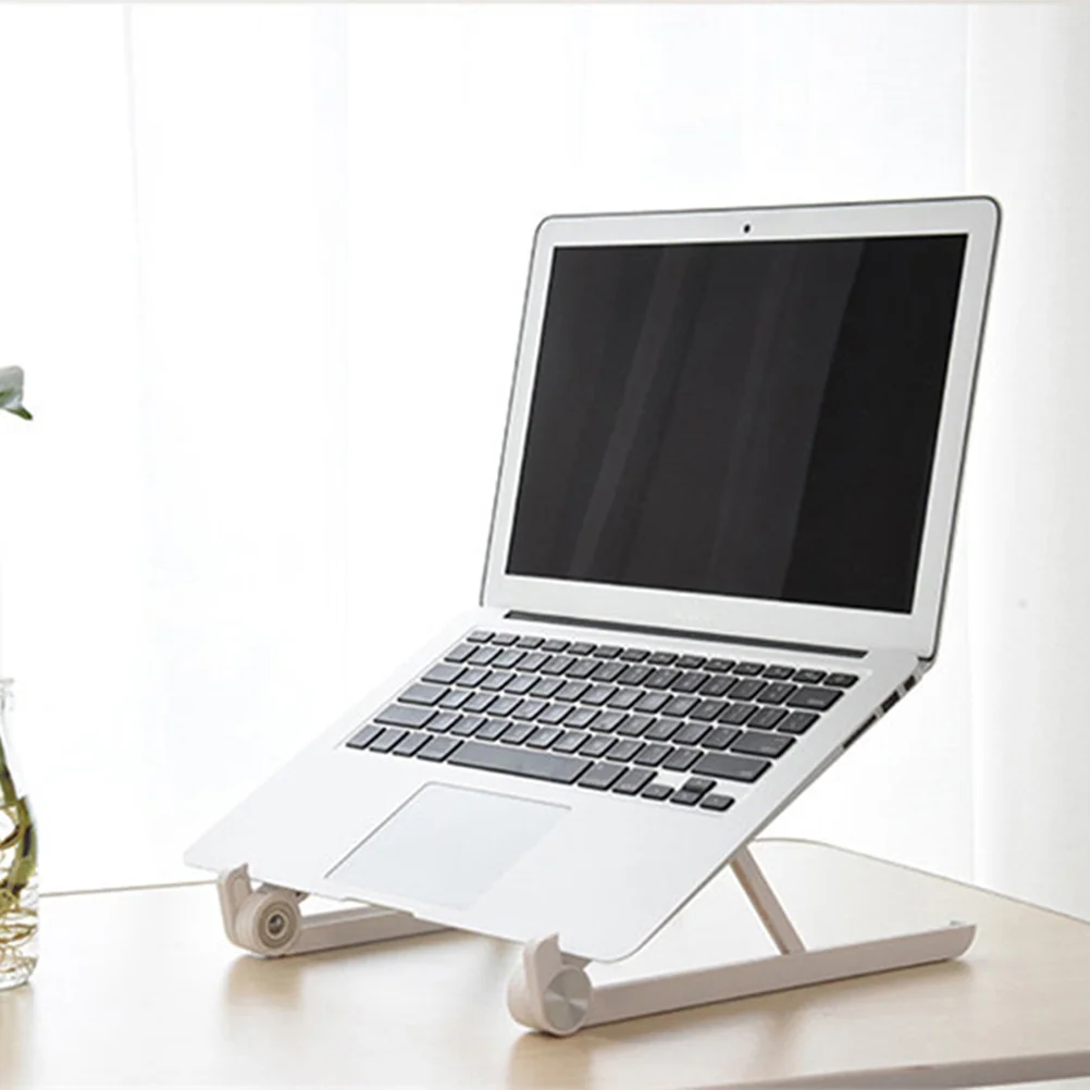 Adjustable Foldable Ergonomic Laptop Stand Tablet Holder Compatible 11 15 Inch Laptops Tablets Portable Heat Dissipating Plastic