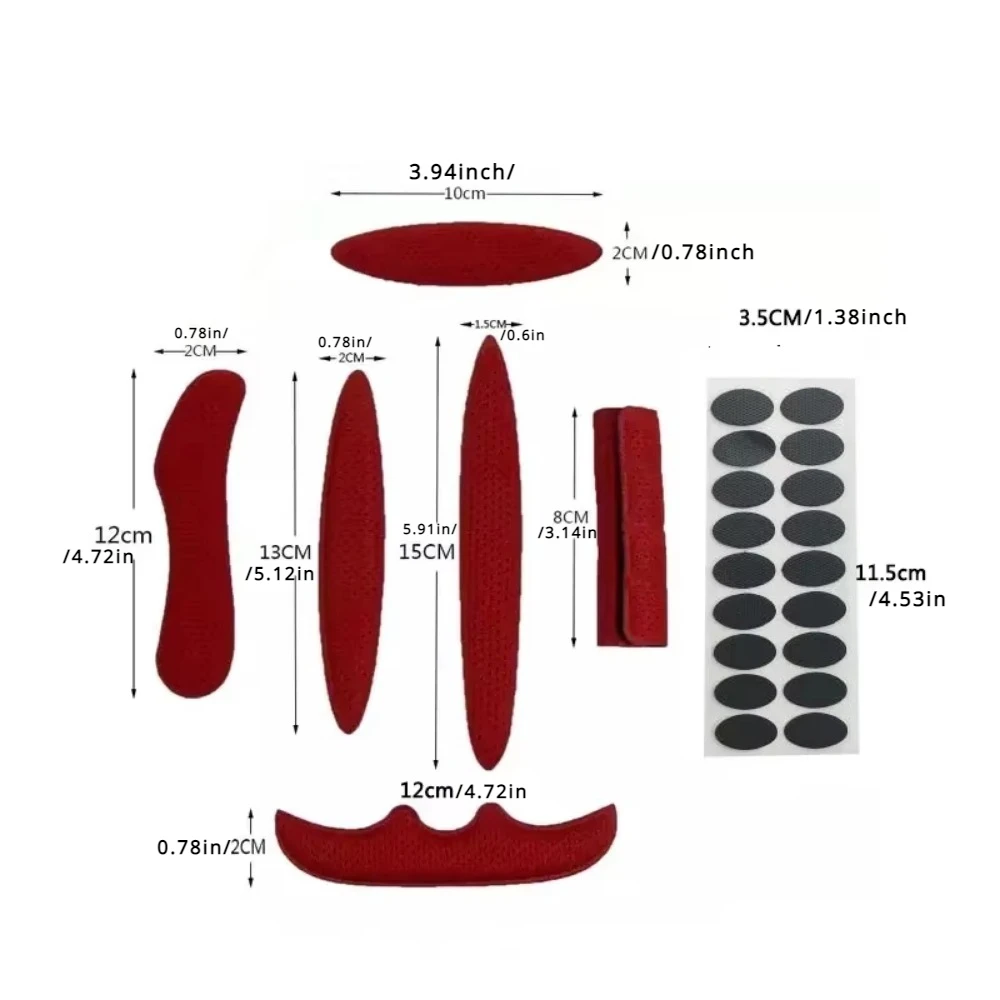 Helmet Padding Kits Sealed Sponge Replacement Outdoor Motorcycle Bicycle Cycling Universal Foam Pads Set Helmet Inner Protection