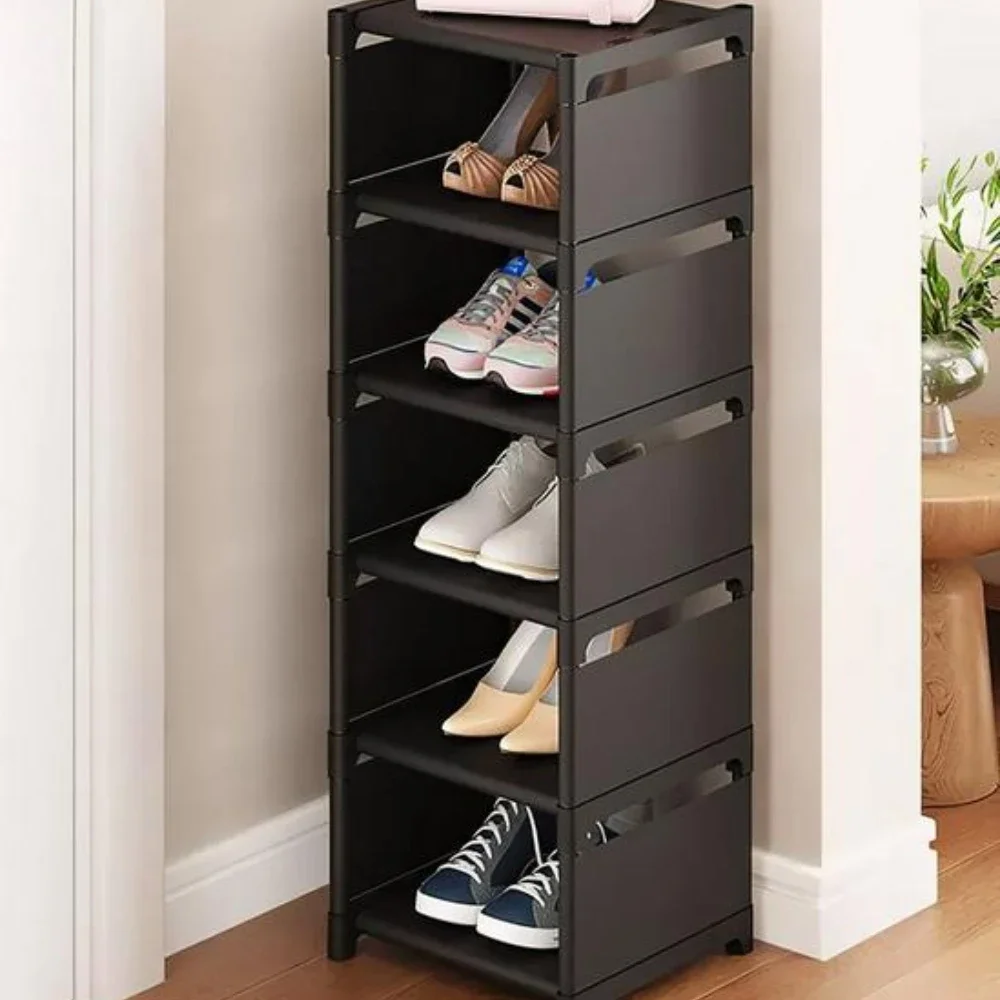 5/6/7/8-Tier Adjustable Shoes Storage Rack Wall Corner Multiple Layers Modern Freestanding Shoe Organizer Stackable Shoe Cabinet shoe rack,shoe organizer,shoe cabinet