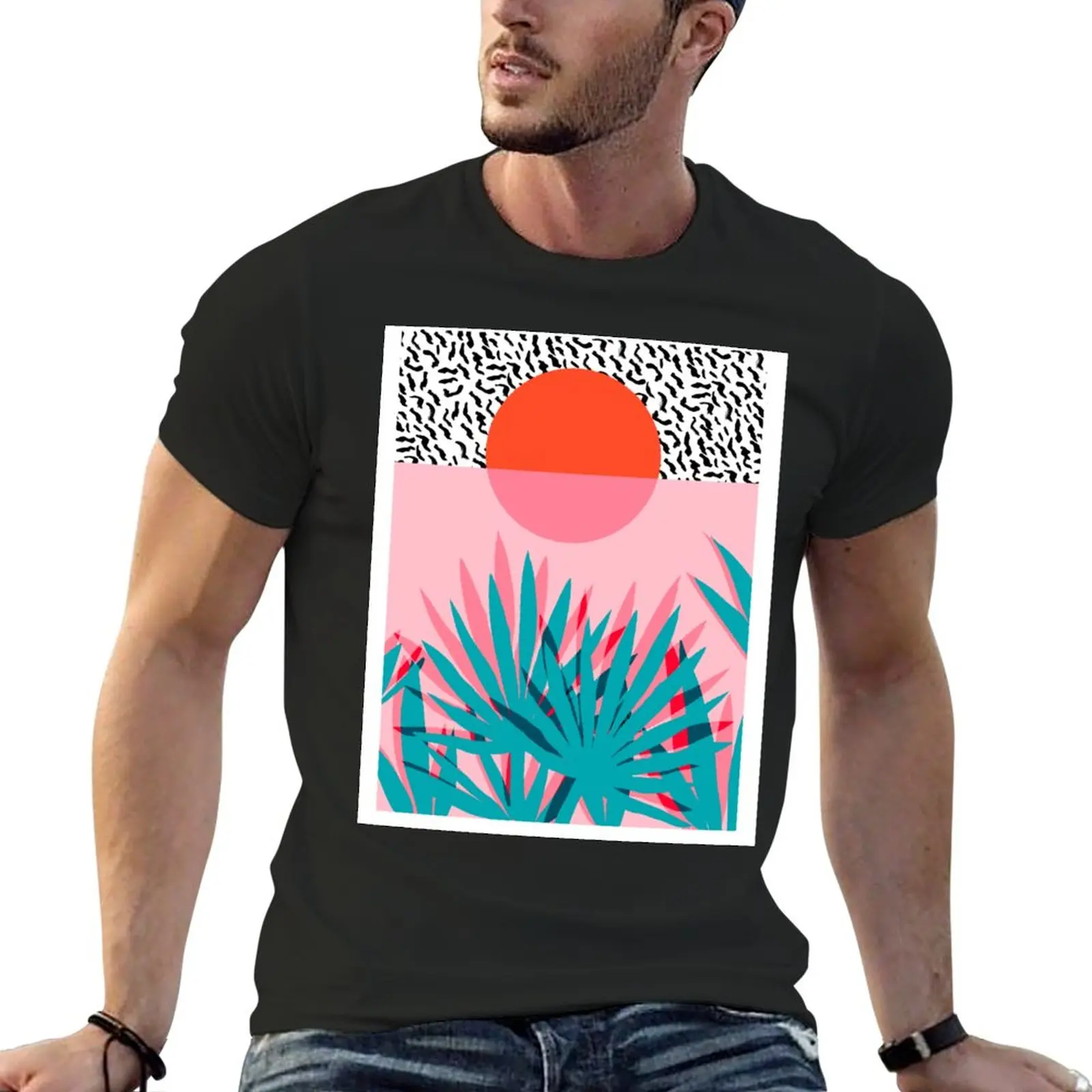 New Whoa - Palm Sunrise Southwest California Palm Beach Sun City Los Angeles Hawaii Palm Springs Resort Decor T-Shirt