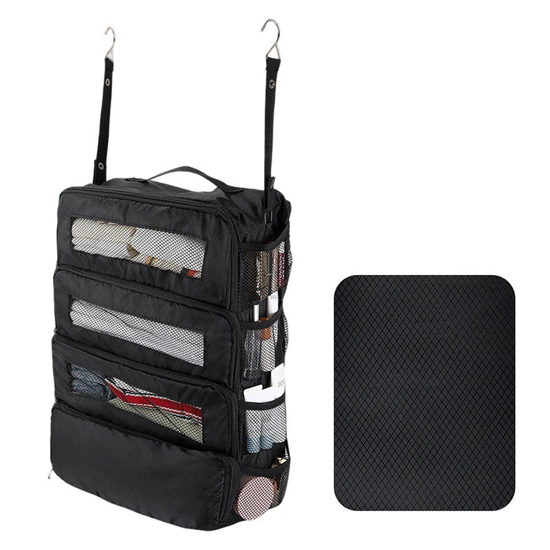 Organizer per Valigie, Organizzatore da Viaggio ad Alta Capacità, Scaffale Appendibile, Cubo per Imballaggio, Borse Pieghevoli per Armadio - immagine 2