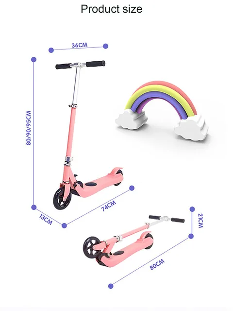 Patinete eléctrico INNJOO RYDER Q3 para niños, 6km/h, color Rosa