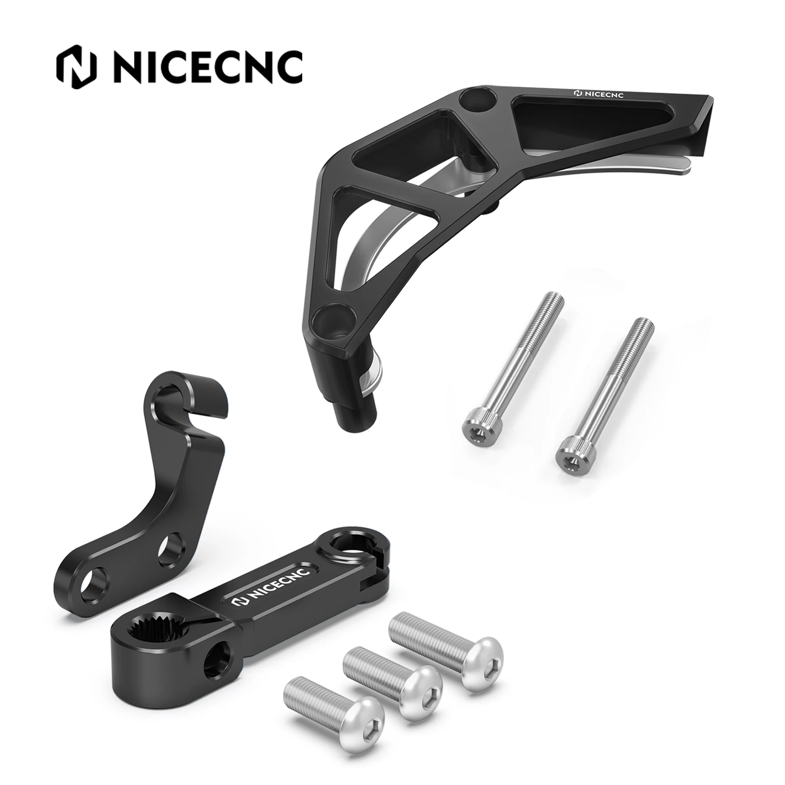 NICECNC Für Suzuki DRZ400SM DRZ400S DRZ400 S SM 2000–2024 2023, Kupplungsarm, Hebelhalterung und vorderer Kettenschutz, Kettenradschutz – Detail 13