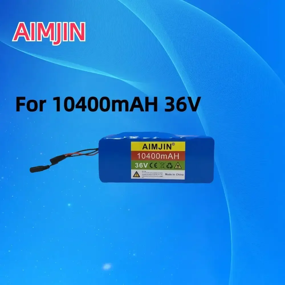 

2023 New18650 Battery Pack 36V 10S4P 1000W High Power Battery 42V 10400mAh Ebike Electric Bike BMS+42V2A Charger