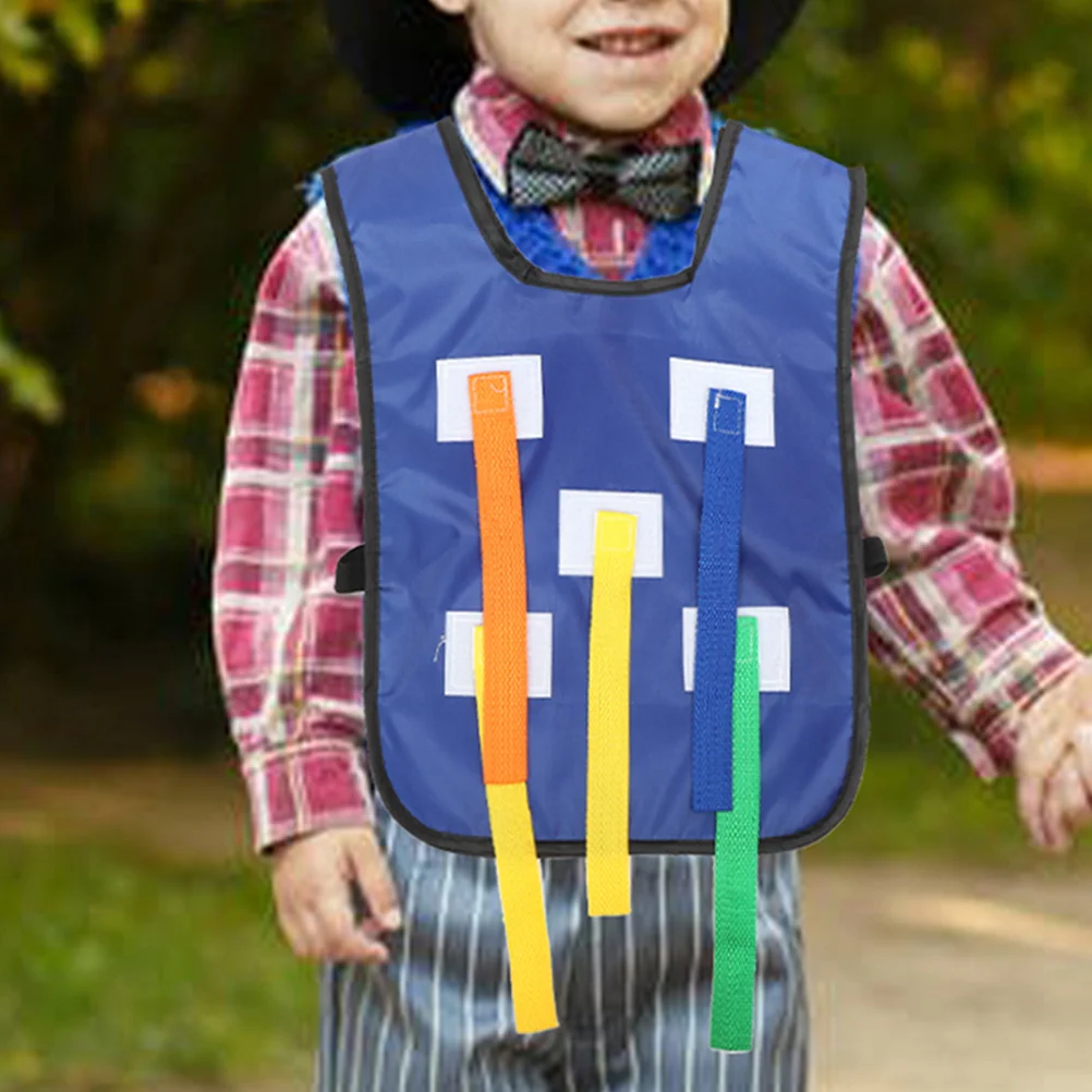 2 Sets Kids Belt Tail Pulling Vest Sensory Training Plaything Children Game Toy Props Catch Games Outdoor Catching Toddler