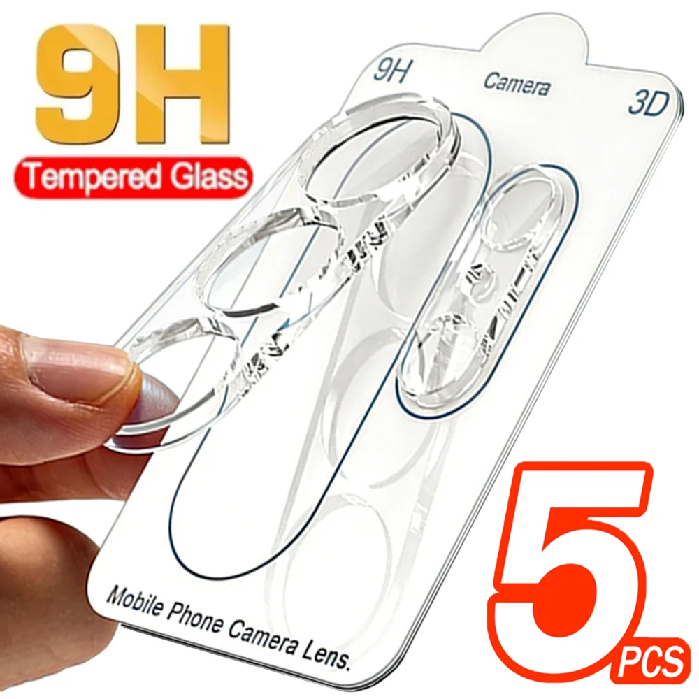 Premium HD Clear Tempered Glass Camera Lens Protectors - Pack of 1-5 Pieces