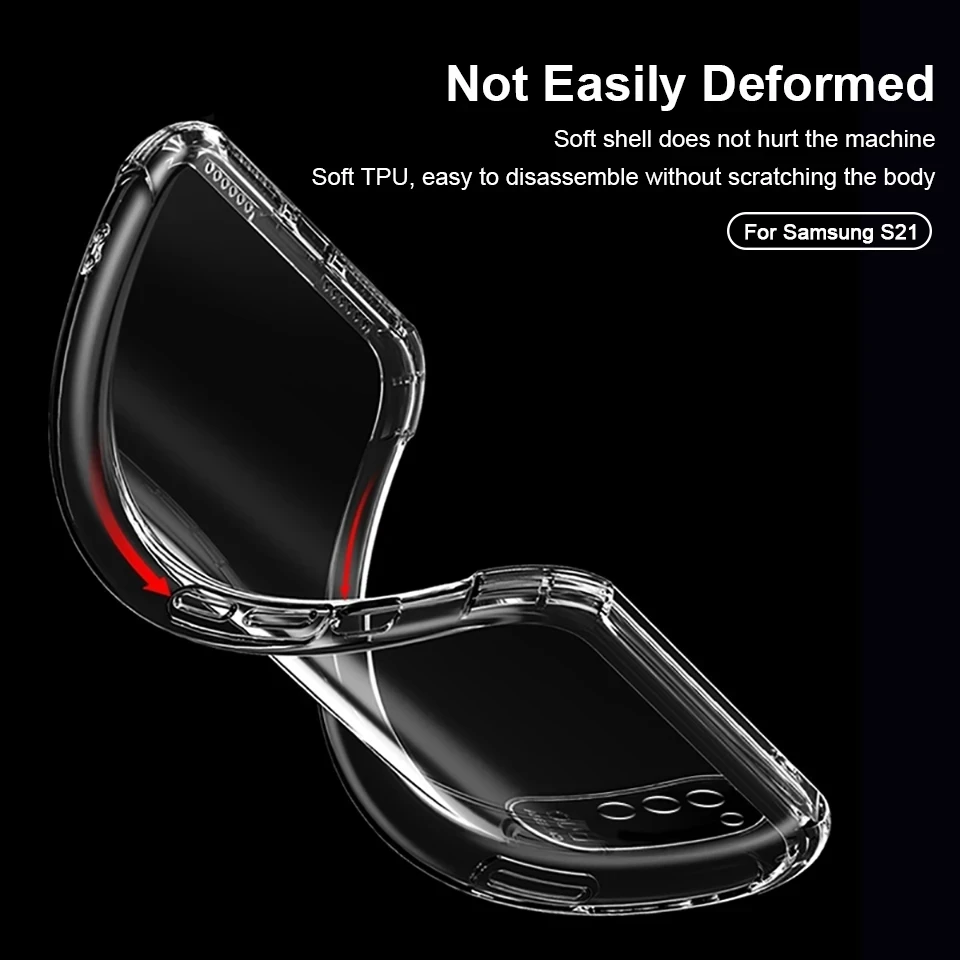 حافظات شفافة فاخرة أصلية لهاتف سامسونج S23 S22 S21...