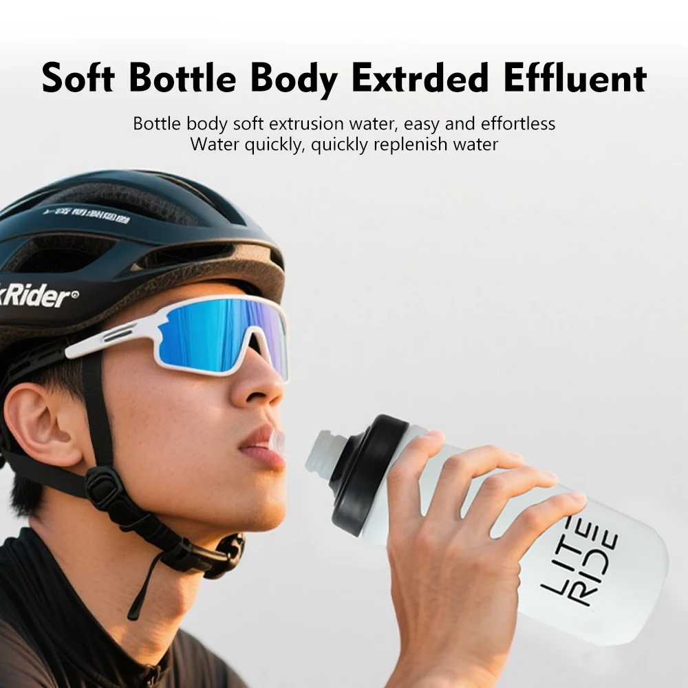 LITERIDE Bicycle Water Bottle 610/710ML PP Sports Cup Cycling Kettle Outdoor Camping Hiking Squeeze Bike Cup view 4