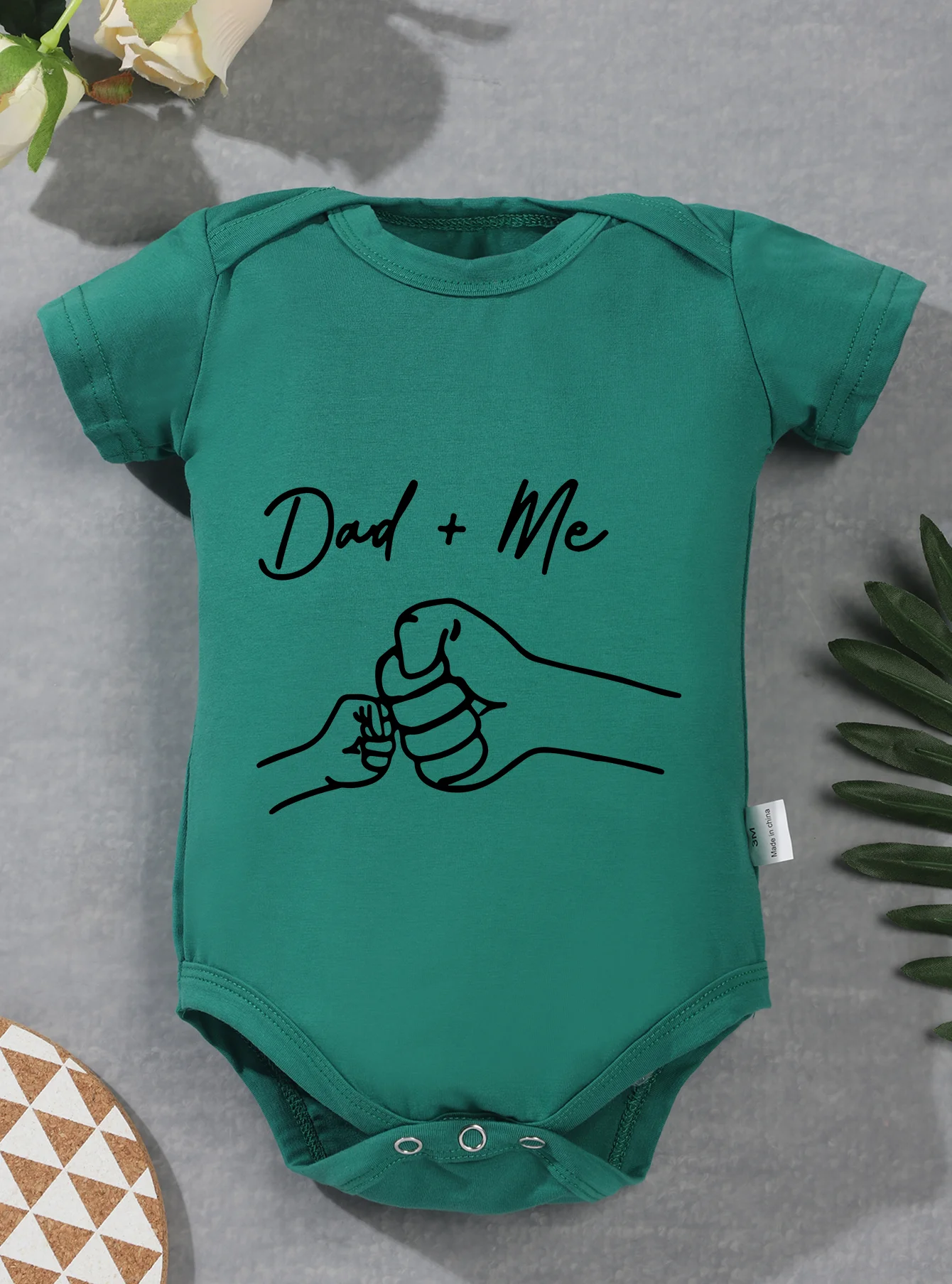 Bodysuit Newborn Infant Jumpsuit Short Sleeve Clothes Toddler Baby Girl Boy Trendy Rompers Dad and Me Printing High Quality 5