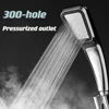 300-Hole Supercharged Shower Head Household Square Hand-Held Shower Showerhead Bathroom  Accessories 1