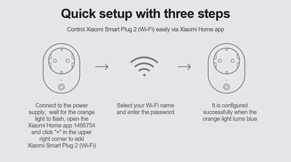 Xiaomi Smart Plug 2 (Wi-Fi) EU - White 